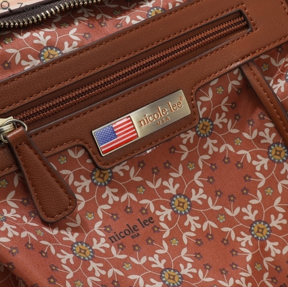 Nicole Lee Multicolor HEAVEN on EARTH Satchel with Zebra Print - Picture 7 of 7